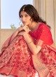 Attractive Red Banarasi Silk Classic Saree