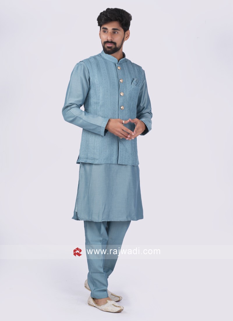 Sea Blue Jacket Set Sea Blue Jacket Set