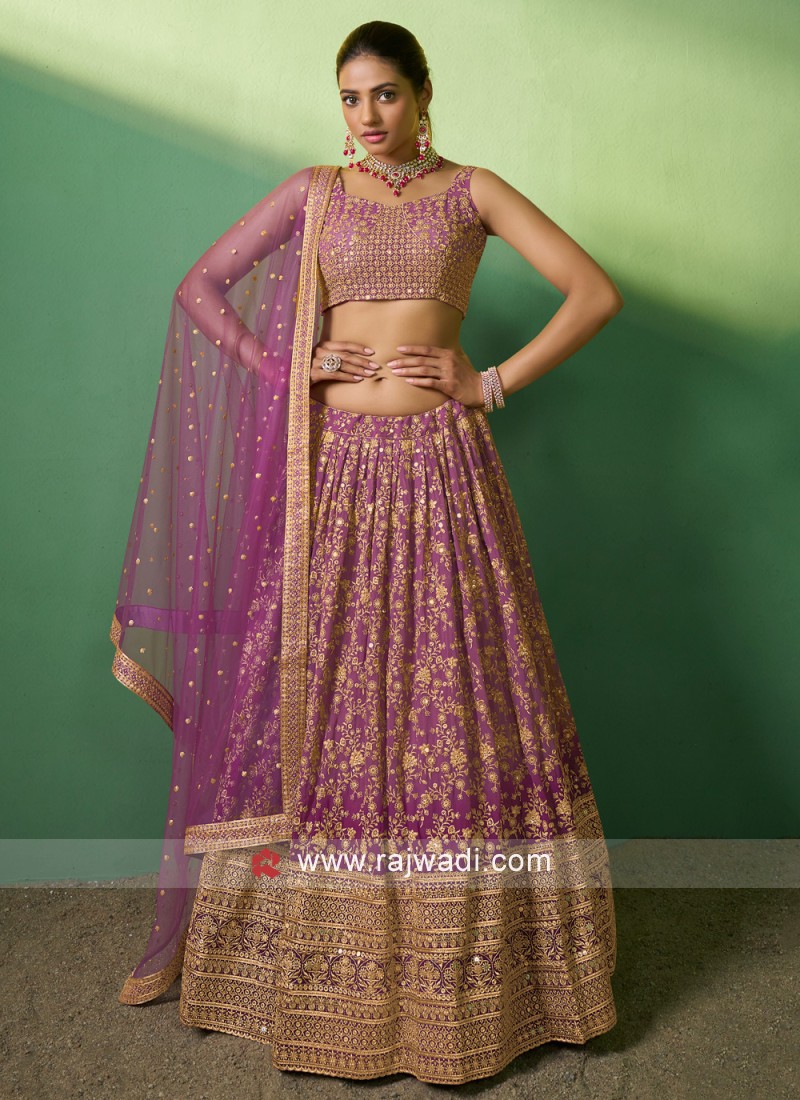 Yellow and Silver Organza Lehenga | Seema Gujral – KYNAH