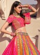 Banarasi Silk Multi Colour Resham Lehenga Choli