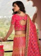 Banarasi Silk Pink Embroidered Lehenga Choli