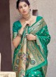 Banarasi Silk Weaving Traditional Designer Saree in Green