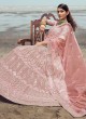 Pink Organza Wedding Lehenga Choli