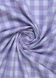 White And Purple Combination Checks Shirt Fabric