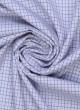 Formal White Colored Checks Cotton Shirt Fabric