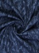 Blue Marble Geometric Print Cotton Fabric For Men
