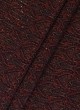 Maroon Velvet Traditional Print Ethnic Wear Fabric