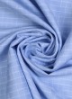 Sky Blue 100% Cotton Checks Shirt Material