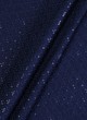 Navy Blue Thread Work Kurta Fabric