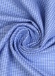 Blue Printed Cotton Shirting Fabric