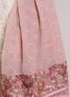 Parsi Thread Work Onion Pink Dupatta