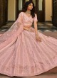 Beckoning Satin Zari Pink Lehenga Choli