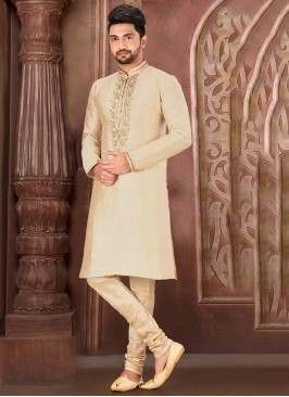 Beige Color Kurta Pajama