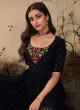 Stunning Black Georgette Palazzo Salwar Kameez