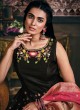 Black Jacquard Resham Anarkali Suit