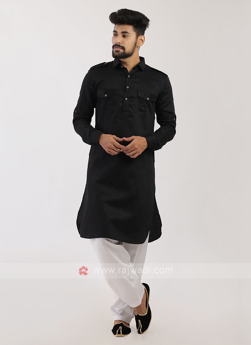 Black Pathani Suit