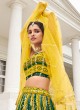 Green and Yellow Trendy Lehenga Choli