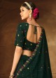 Blissful Green Georgette A Line Lehenga Choli