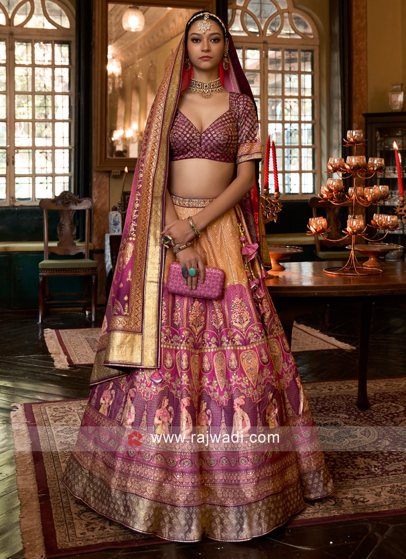 Swarovski Embroidered Silk Lehenga Choli