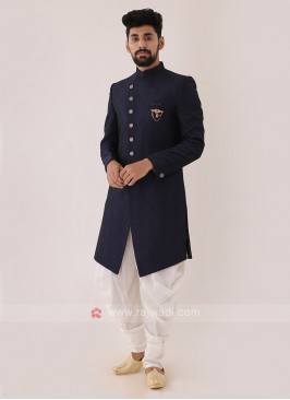 Blue Color Mens Indo-Western