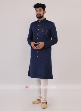 Blue Color Mens Indo-Western