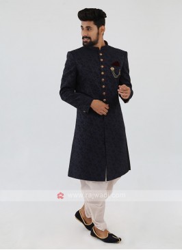 Blue Color  Nawabi Indo-Western