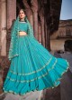 Blue Faux Georgette Lehenga Choli