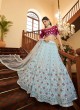 Blue Sangeet Lehenga Choli