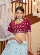 Blue Sangeet Lehenga Choli