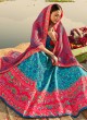 Blue Silk Readymade Lehenga Choli