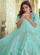 Blue Thread Faux Georgette Lehenga Choli