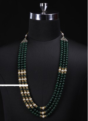 Bottle Green Groom Wear Mala