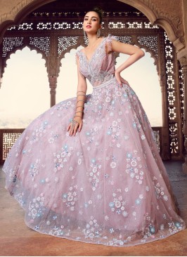 Bridal Wear Designer Champagne Pink Gown