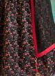 Black And Crimson Designer Choli Suit