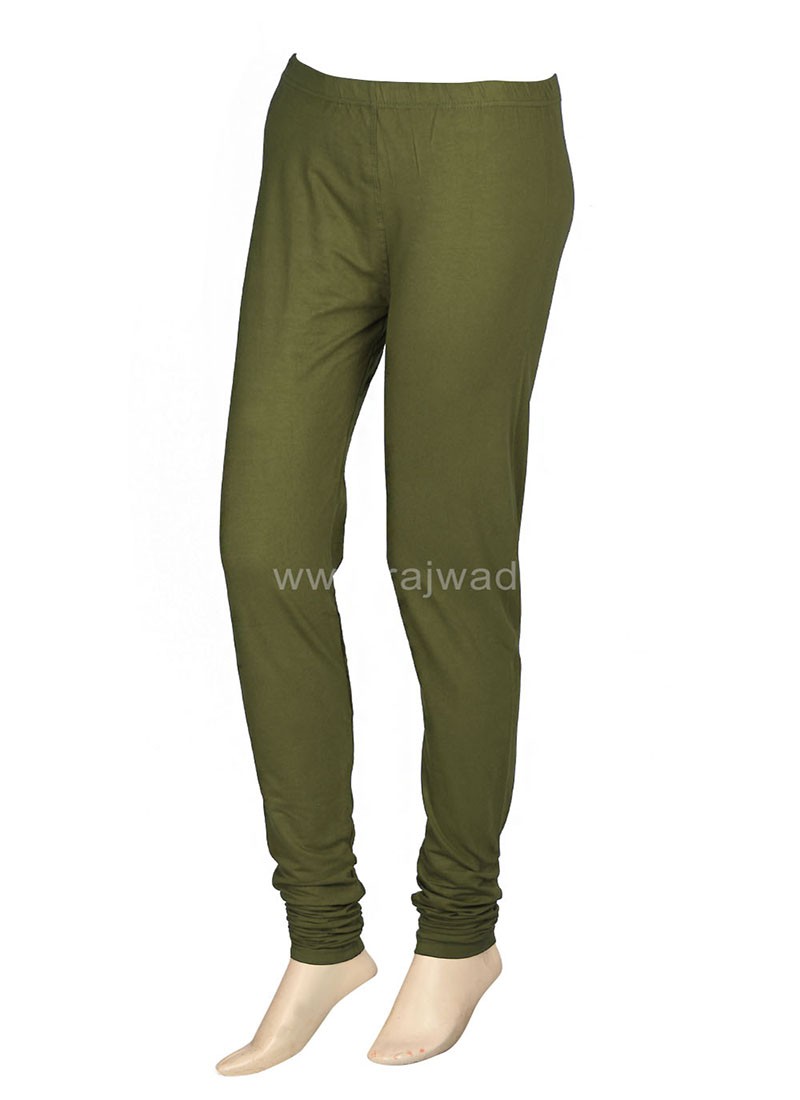 Casual Olive Leggings For Women