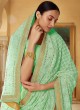 Catchy Georgette Mehndi Classic Designer Saree