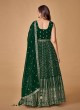 Green Sequins Georgette Trendy Anarkali Suit