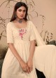 Cream Sequins Embellished Palazzo Salwar Suit