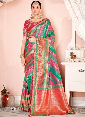 Charismatic Multi Colour Viscose Classic Saree