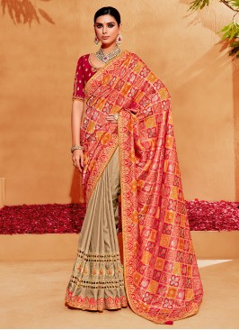 Elegant Multicolor Silk Saree