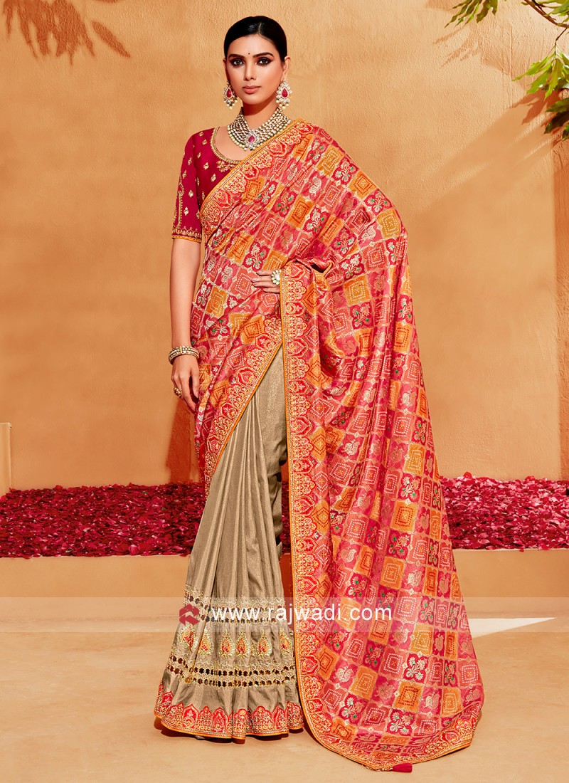 Elegant Multicolor Silk Saree