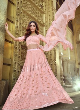 Chic Faux Georgette Sangeet Lehenga Choli