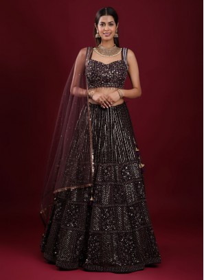 Chiffon Lucknowi Work Lehenga Choli