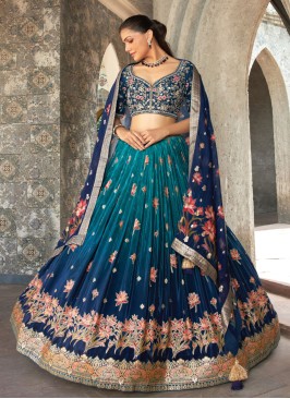 Chiffon Shaded Color Designer Lehenga Choli