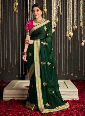 Stylish Aqua Blue Sharara Style Readymade Saree