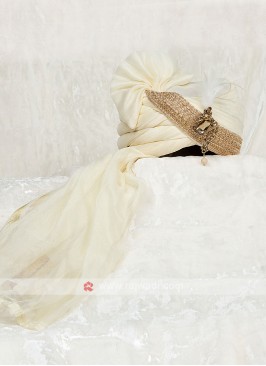 Chiffon Silk Turban For Wedding