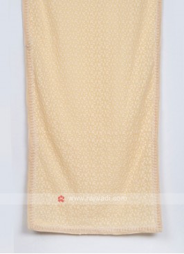 Chiffon Wedding Dupatta In Cream Color