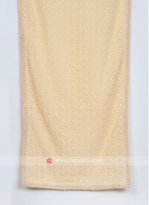 Chiffon Wedding Dupatta In Cream Color