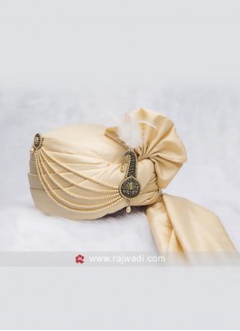 Classic Cream Wedding Turban