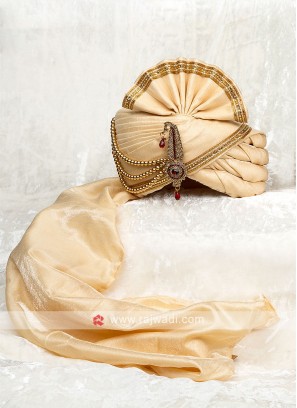 Classic Cream Wedding Turban